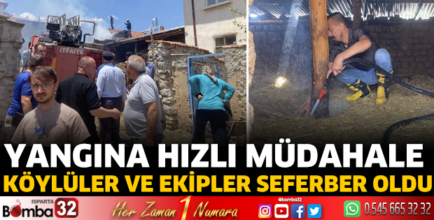 Yangın büyümeden söndürüldü