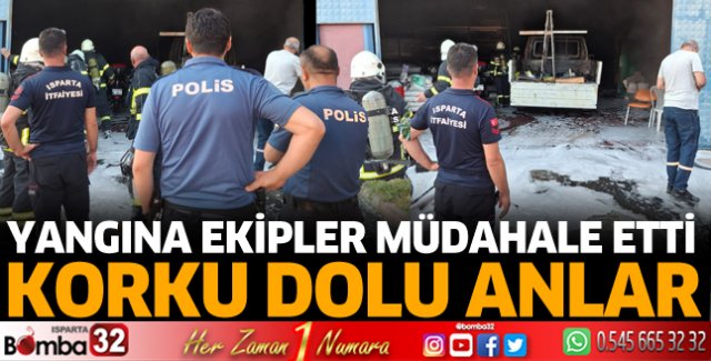 Yangın çıktı! Korku dolu anlar
