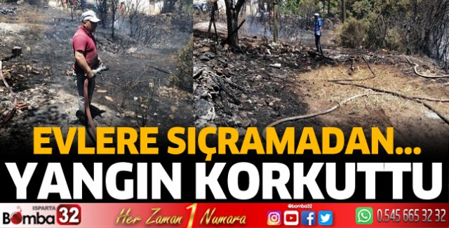 Yangın korkuttu 