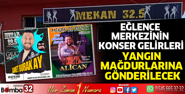 Yangın mağdurlarına destek konseri