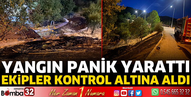 Yangın panik yarattı