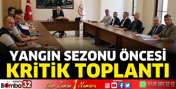 Yangın sezonu öncesi Gönen'de kritik toplantı