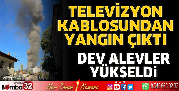 Yangında ev kullanılamaz hale geldi