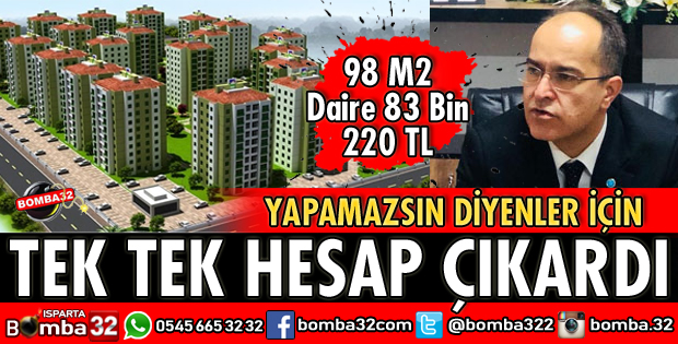 YAPAMAZSIN DİYENLERE HESAP ÇIKARDI