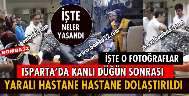 YARALI HASTANE HASTANE DOLAŞTIRILDI