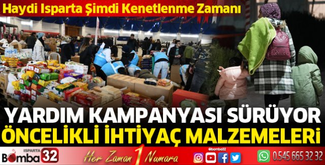 Yardım toplama kampanyası sürüyor