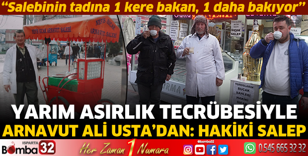 Yarım asırlık tecrübesiyle Arnavut Ali Usta’dan: Hakiki salep