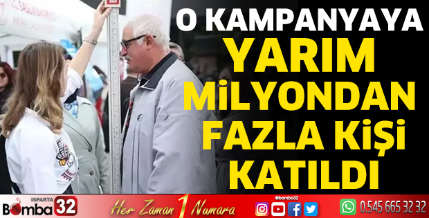 Yarım milyondan fazla kişi katıldı