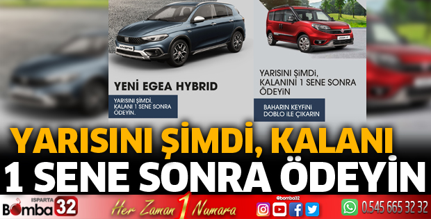 Yarısını şimdi, kalanı 1 sene sonra öde