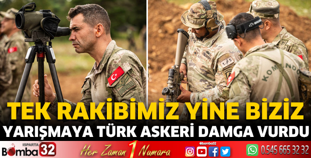 Yarışmada Türk askerinin başarısı damga vurdu