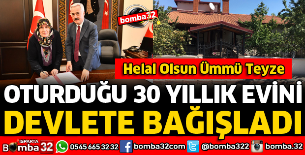 YAŞADIĞI 30 YILLIK EVİNİ SAĞLIK İL MÜDÜRLÜĞÜNE BAĞIŞLADI