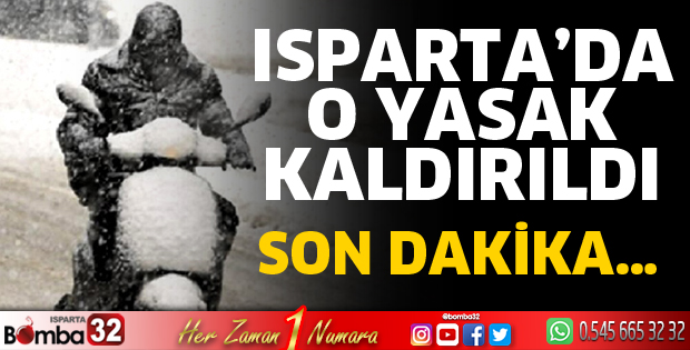 Yasak kaldırıldı