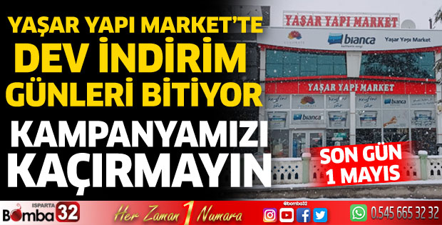 Yaşar Yapı Market'in dev indirim günleri bitiyor! Kampanyamızı kaçırmayın