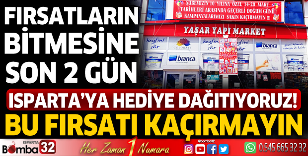 Yaşar Yapı Market'te fırsatların bitmesine son 2 gün!