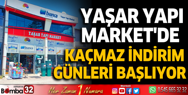 Yaşar Yapı Market'te kaçmaz indirim günleri başlıyor