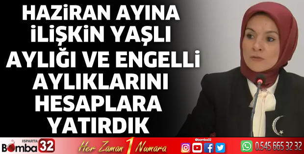 Yaşlı aylığı ve engelli aylıkları hesaplara yatırıldı