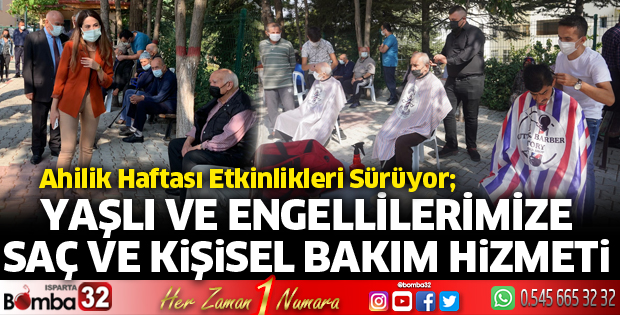 Yaşlı ve engellilerimize saç ve kişisel bakım hizmeti