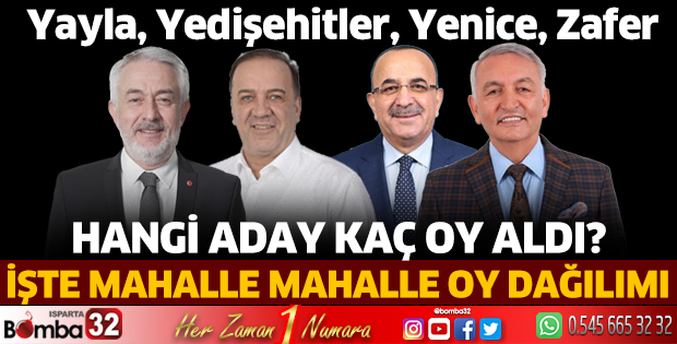 Yayla, Yedişehitler, Yenice, Zafer oy dağılımı