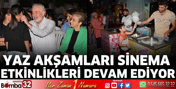 Yaz akşamları sinema etkinlikleri devam ediyor