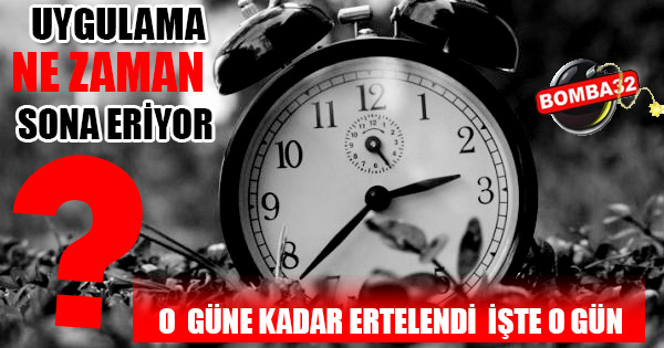 YAZ SAATİ UYGULAMASI NE ZAMAN SONA ERİYOR ?