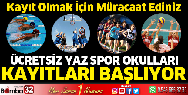 Yaz Spor Okulları Kayıtları Başlıyor