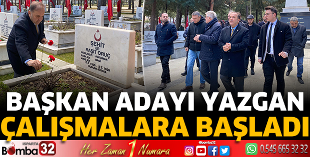 Yazgan, çalışmalara başladı