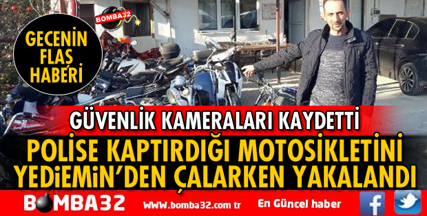YEDİEMİN DEPOSUNDAN MOTOSİKLET HIRSIZLIĞI