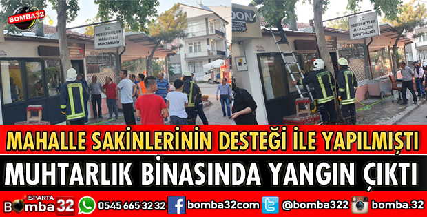 YEDİŞEHİTLER MUHTARLIĞINDA YANGIN