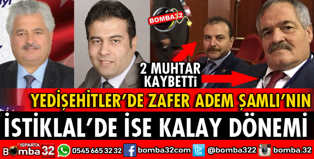 YEDİŞEHİTLER VE İSTİKLAL'İN MUHTARLARI DEĞİŞTİ