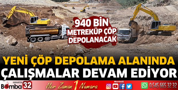Yeni çöp depolama alanında çalışmalar devam ediyor