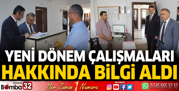 Yeni dönem çalışmaları hakkında bilgi aldı