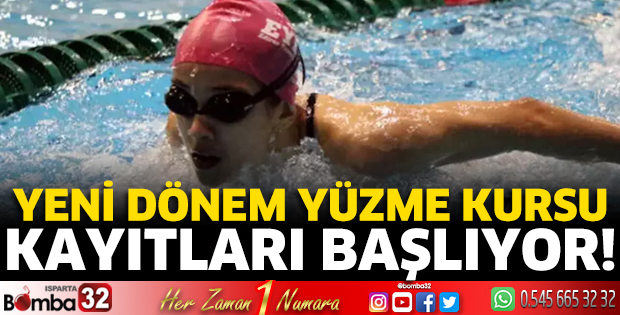 Yeni dönem yüzme kursu kayıtları başlıyor!