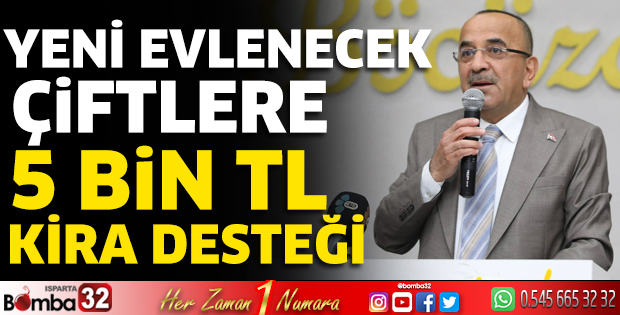 Yeni evlenecek çiftlere 5 bin TL kira desteği