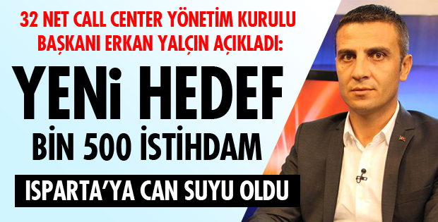 YENİ HEDEF BİN 500 İSTİHDAM