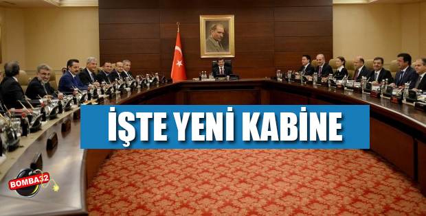 Yeni kabine açıklandı !