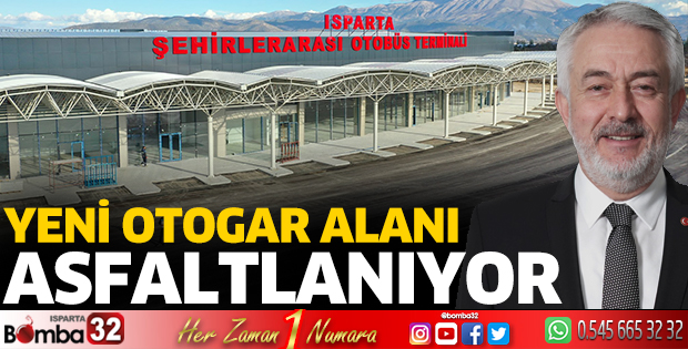 Yeni otogar alanında asfaltlama yapılıyor