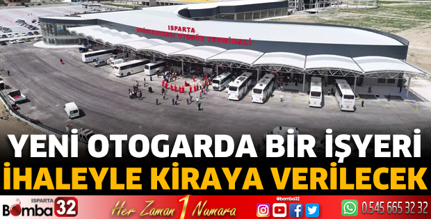 Yeni otogarda bir işyeri ihaleyle kiraya verilecek
