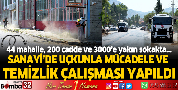 Yeni Sanayi Sitesinde detaylı temizlik çalışması yapıldı 