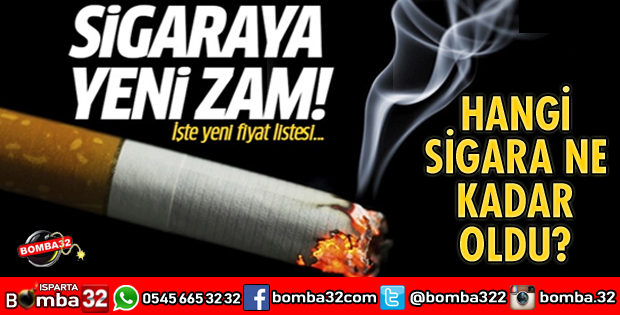 YENİ SİGARA FİYATLARI