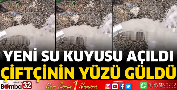 Yeni su kuyusu açıldı