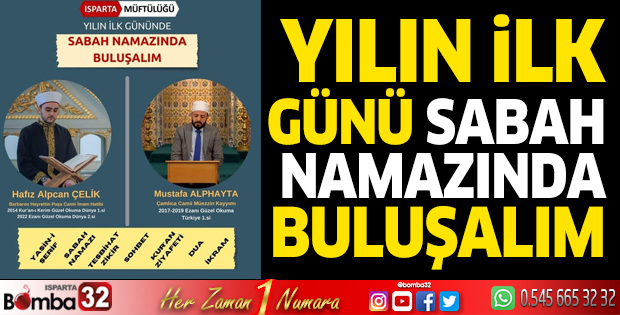 Yeni yılın ilk gününde Sabah Namazında buluşalım