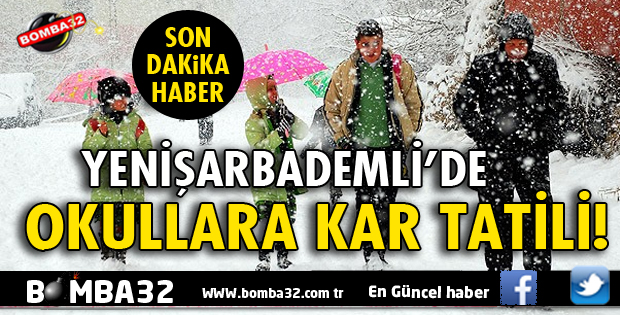 YENİŞARBADEMLİ'DE EĞİTİME KAR ENGELİ