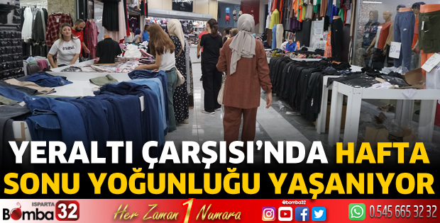 Yeraltı Çarşısı’nda hafta sonu yoğunluğu yaşanıyor
