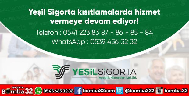 Yeşil Sigorta kısıtlamalarda hizmet vermeye devam ediyor