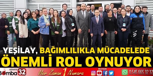 YEŞİLAY bağımlılıkla mücadelede önemli rol oynuyor