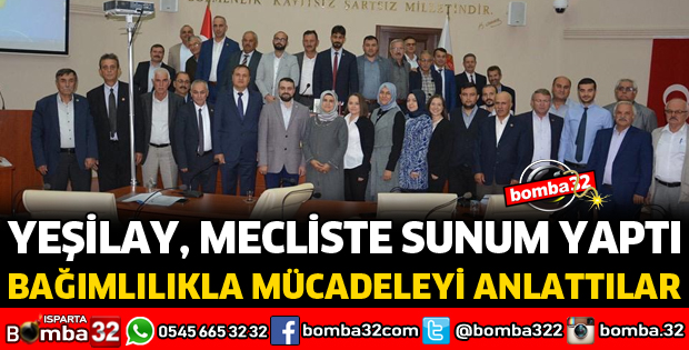 YEŞİLAY MECLİSTE SUNUM YAPTI