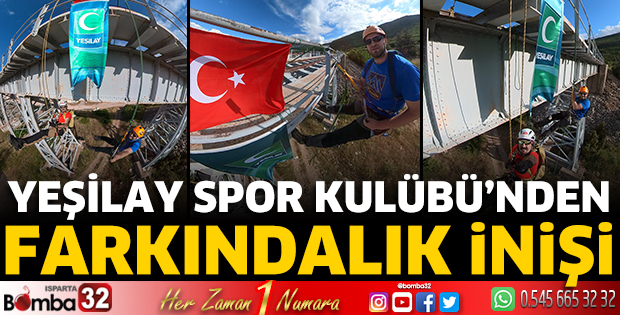 Yeşilay Spor Kulübü'nden farkındalık inişi