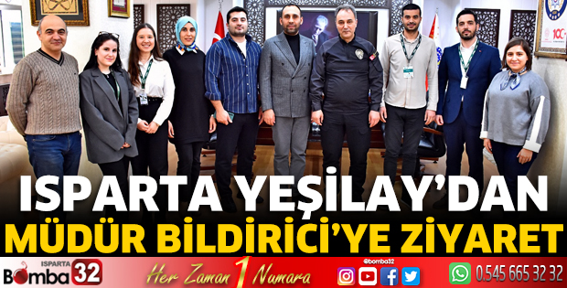 Yeşilay'dan Müdür Bildirici'ye ziyaret