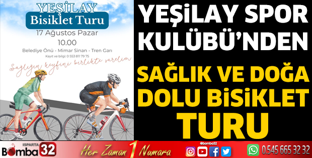 Yeşilay'dan sağlık için pedal çağrısı 