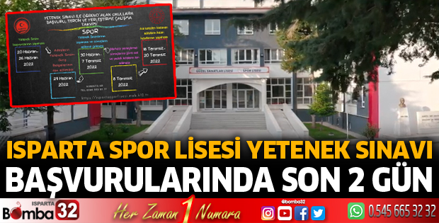 Yetenek sınavı başvurularında son 2 gün